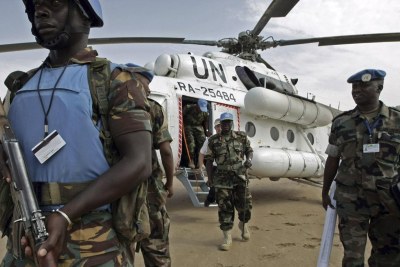 UN peacekeepers.