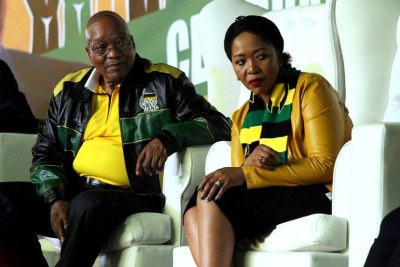 Le chef de l'Etat sud-africain et sa  troisième femme, Tobeka Madiba Zuma