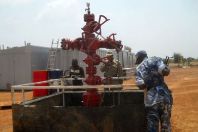 Oil drilling. Experts say the country can harness the huge opportunities that the oil sector presents to grow.