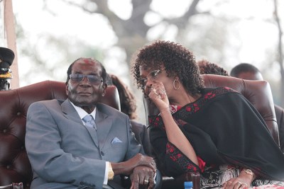 President Robert Mugabe and First Lady Grace Mugabe.