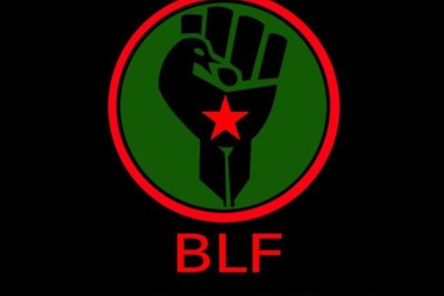 Black First Land First logo.