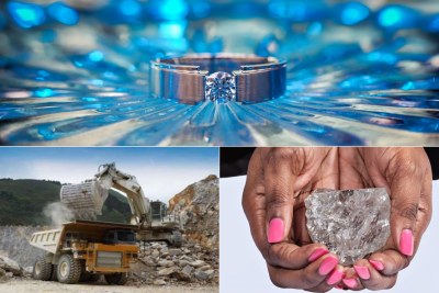 Africa is rich in mineral resources such as diamonds.