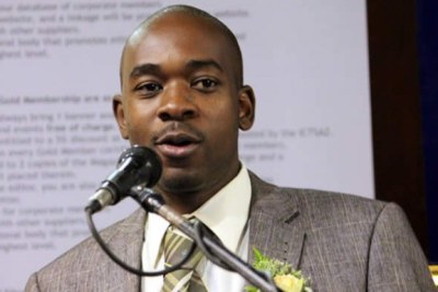 Opposition MDC-T Vice President Nelson Chamisa (file photo).