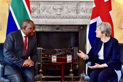President Cyril Ramaphosa meeting with British Prime Minister Theresa May