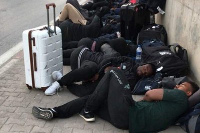 Zimbabwe’s Sables Rugby Team stuck in Tunisia.