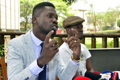 Kyadondo East Member of Parliament Robert Kyagulanyi, alias Bobi Wine.