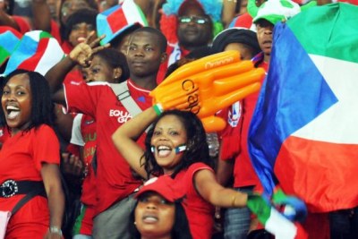 Des supporters equato guinéens