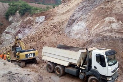 Mining activities at Ntunga site.