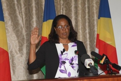 Lagrenade qui était la première femme à occuper ce poste, a été nommée par le président des Seychelles, Danny Faure, le 3 août 2018.