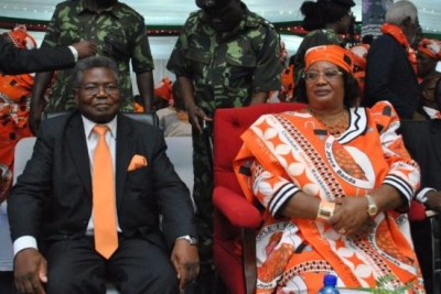 Opposition leader Joyce Banda and Jerry Jana, who was going to be her running mate.