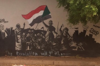 Graffiti on the streets of Khartoum, Sudan (file photo).