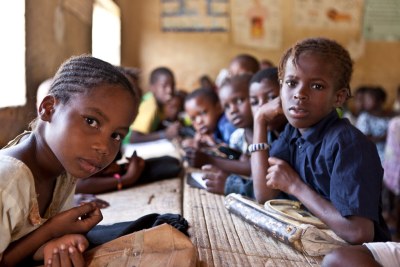 Des enfants dans une école à Tombouctou, au Mali. .