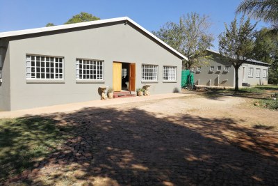 The Lottery funding given to Denzhe was to build a brand new rehab. Instead, Lesley Ramulifho found an existing rehab and demolished it and rebuilt a brand new facility. The new rehab, pictured above, is unfinished and mostly not in use.