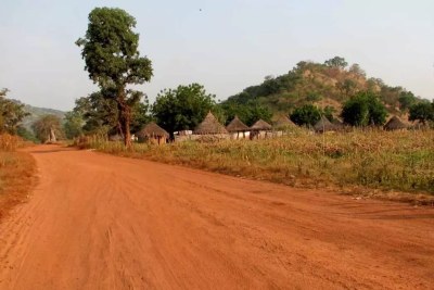 Une route dans la région de Kayes,à l'ouest de Bamako au Mali