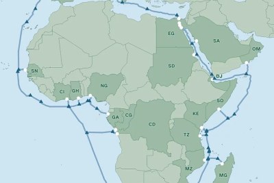 2Africa will connect 16 countries in Africa with the Middle East and Europe.