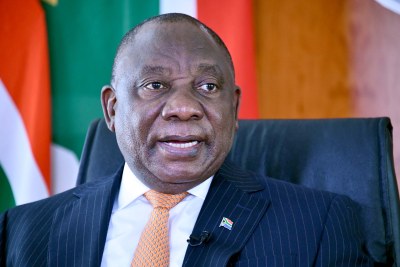 President Ramaphos on National Women's Day, August 2020.