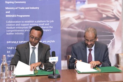 The BRIDGES Programme, which is a part of the Mastercard Foundation’s Young Africa Works in Ethiopia strategy, and is being implemented in partnership with First Consult, has signed a Memorandum of Understanding with the Ministry of Trade and Industry that will lead to significant work opportunities for young people in Ethiopia.