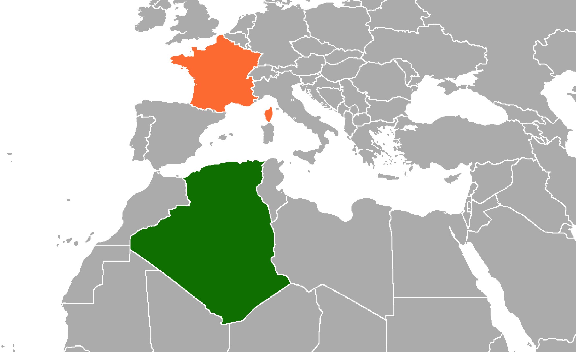 map of algeria and france        <h3 class=