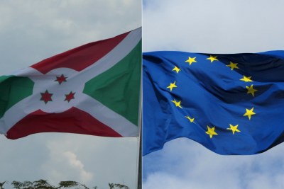 Drapeau  Burundi - Drapeau de l'Union Européenne