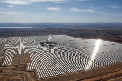 A solar farm in Morocco.