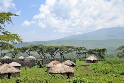 Un boma Massai dans la zone de conservation de Ngorongoro en Tanzanie en 2012. (archives)