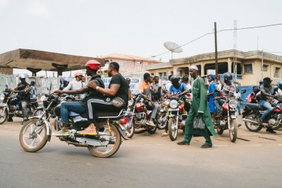 Taxis moto à Freetown, Sierra Leone