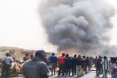 Incendie à l'usine star de Diourbel au Sénégal
