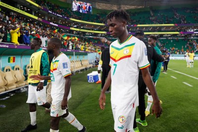 La tristesse se lisait sur le visage des joueurs de l'équipe nationale du Sénégal après leur défaite contre la Hollande en Coupe de Monde Qatar 2022