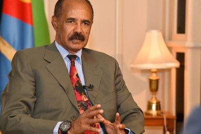 Eritrea's Président Isaias Afwerki (file photo).