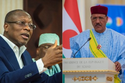 Le Président béninois Patrice Talon et son homologue nigérien le Président Mouhamed Bazoum.