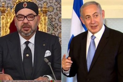 M le Roi Mohammed VI du Maroc et  Benyamin Netanyahu par laquelle le Chef du Gouvernement Israélien