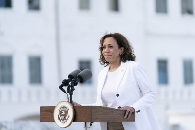 U.S. Vice President Kamala Harris at the Cape Coast, Ghana (file photo).