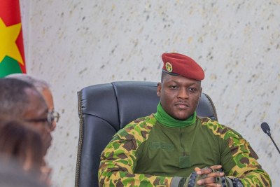 Captain Ibrahim Traoré is the interim leader of Burkina Faso.