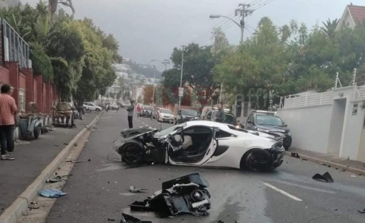 Damaged McLaren